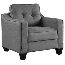 Load image into Gallery viewer, Harper &amp; Bright Designs 3 Pieces Living Room Sets, Couch Set for Living Room with Sofa Loveseat and Armchair (Nail Trim - Grey)
