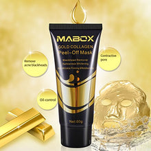 Load image into Gallery viewer, Gold Face Mask, Blackhead Remover Peel Off Facial Masks Deep Pore Cleansing Moisturizing Purifying for All Skin Types
