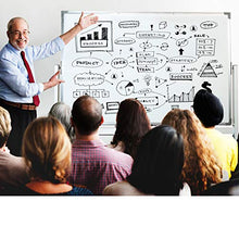 Load image into Gallery viewer, Large 48"x32" White Board on Wheels: 1 Reversible Magnetic Dry Erase Board with Rolling Stand, 4 Dry Erase Markers, 1 Eraser, 4 Magnets, 1 Marker Tray
