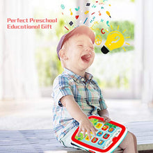Load image into Gallery viewer, HISTOYE Baby Learning Toys Tablets for 1 + Year Old,Toddlers Educational Toys Learn to Talk, Electronic Learning Pad for 1 2 Years Old, ABC, 123, Sounds and Lights Smart Tablet for Toddlers
