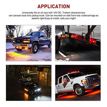 Load image into Gallery viewer, Nilight 10 PCS 3/4 Inch Round Mini LED Clearance Light LED Front Rear Side Marker Indicator Light Bullet Marker Light for Truck RV Car Bus Trailer Van Caravan Boat (12V, Red+Amber), 2 Years Warranty

