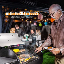 Load image into Gallery viewer, Z Grills Wood Pellet Grill &amp; Smoker, 8 in 1 BBQ Grill for Outdoor Cooking, Auto Temperature Control, 697 sq in Cooking Area, 7002E
