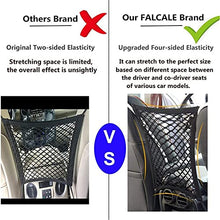 Load image into Gallery viewer, DYKESON Dog Car Net Barrier Pet Barrier with Auto Safety Mesh Organizer Baby Stretchable Storage Bag Universal for Cars, SUVs -Easy Install, Car Divider for Driving Safely with Children &amp; Pets
