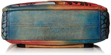 Load image into Gallery viewer, Anna by Anuschka Genuine Leather Satchel Organizer | Hand-Painted Original Artwork | Floral Abstract
