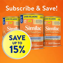 Load image into Gallery viewer, Similac 360 Total Care Sensitive Infant Formula, with 5 HMO Prebiotics, for Fussiness &amp; Gas Due to Lactose Sensitivity, Non-GMO, Baby Formula Powder, 34.9-oz Tub (Case of 3)
