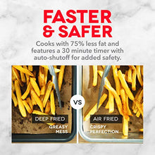 Load image into Gallery viewer, Dash DMAF360GBRD02 Aircrisp® Pro Digital Air Fryer + Oven Cooker with Digital Display + 8 Presets, Temperature Control, Non Stick Fry Basket, Recipe Guide + Auto Shut Off Feature, 3qt, Red
