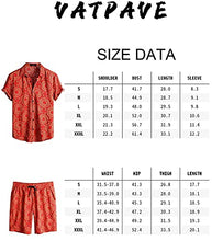 Load image into Gallery viewer, VATPAVE Mens Floral Hawaiian Shirts Short Sleeve Button Down Beach Shirts Suits Small Sky Blue
