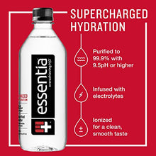Load image into Gallery viewer, Essentia Bottled Water, 20 Ounce, 24-Pack, Ionized Alkaline Water; 99.9% Pure, Infused with Electrolytes, 9.5 pH or Higher with a Clean, Smooth Taste
