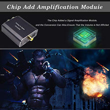 Load image into Gallery viewer, Analog to Digital Audio Converter, Tohilkel 2RCA R/L or 3.5 mm Jack Aux to Toslink SPDIF Optical and Coaxial, Support Dual Ports Output Simultaneously, with Power Adapter

