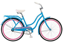 Load image into Gallery viewer, Schwinn Baywood Cruiser Bike, Featuring Steel Step-Through Frame and Single-Speed Drivetrain with Full Wrap Fenders, 24-Inch Wheels, Bright Blue
