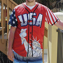 Load image into Gallery viewer, Greater Half Jersey: Liberty Edition Red America #1 Jersey (L)
