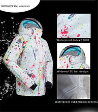 Load image into Gallery viewer, Women's Waterproof Ski Jacket Windprooof Winter Hooded Coat Bibs
