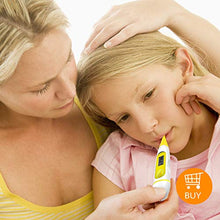 Load image into Gallery viewer, Digital Medical Thermometer for Fever - Oral, Rectal and Underarm Thermometer for Adults, Kids &amp; Babies (Yellow)
