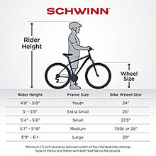 Load image into Gallery viewer, Schwinn Fastback AL Claris Adult Performance Road Bike, Beginner to Intermediate Bicycle Riders, 700c Wheels, 16-Speed Drivetrain, Medium/Large Aluminum Frame, Blue
