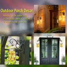Load image into Gallery viewer, Cooo 8 Pack Outdoor Solar Lantern 30LED Mason Jar Lights Solar Powered,Waterproof Hanging Outdoor Patio Porch Garden Yard Backyard Balcony Lawn Pool Decor （Hangers &amp; Handmade Jars included）-Warm White
