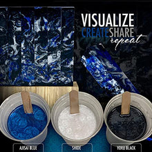 Load image into Gallery viewer, Mica Powder Pigment “Ajisai Blue” (50g) Multipurpose DIY Arts and Crafts Additive | Woodworking, Epoxy, Resin, Natural Bath Bombs, Paint, Soap, Nail Polish, Lip Balm (Ajisai Blue, 50G)
