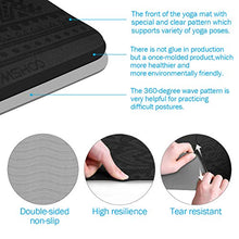 Load image into Gallery viewer, TOMSHOO 1/4In Yoga Mat, Non-Slip Texture Pro Yoga Mat Eco Friendly Exercise Mat Pad with Carrying Strap and Mesh Bag for Home Gym Fitness Workout Pilates Black+Grey
