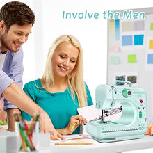 Load image into Gallery viewer, Portable Sewing Machine for Beginners, 12 Built-in Stitches Mini Embroidery Sewing Machine for Household Crafting &amp; DIY
