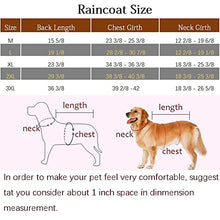 Load image into Gallery viewer, NACOCO Large Dog Raincoat Adjustable Pet Water Proof Clothes Lightweight Rain Jacket Poncho Hoodies with Strip Reflective (M, Blue)
