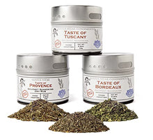 Load image into Gallery viewer, Gustus Vitae - Italian French Countryside Gourmet Seasoning &amp; Spice Collection - Artisanal Salt Free Spices - All Natural - Non GMO - Small Batch - Hand Packed - Magnetic Tins
