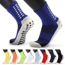 Load image into Gallery viewer, JKLO 3 Pairs of Adult Football Socks Men's Short Tube Football Sports Socks Non-Slip God Socks Glue Thick Towel Bottom Match Wear-Resistant Socks 908 (Color : Orange)
