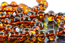 Load image into Gallery viewer, Baltic Amber Necklace for Adult + Amber Earrings - Headache, Migraine, Sinus, Arthritis, Carpal Tunnel, Nursing Pain Relief
