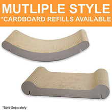 Load image into Gallery viewer, K&amp;H PET PRODUCTS EZ Mount Cat Scratcher Kitty Sill Cradle &amp; Refill - Perfect Cardboard Cat Toy and Sunny Lounge Spot in One Complete Kitty Sill Cradle Black/Cardboard 11 X 20 X 2 Inches
