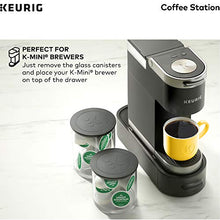 Load image into Gallery viewer, Keurig K-Cup Pod &amp; Ground Coffee Storage Unit, Coffee Storage, Holds up to 12 ounces of Ground Coffee &amp; 12 K-Cup Pods, Black
