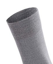 Load image into Gallery viewer, FALKE Women's Sensitive Berlin Diabetic Socks, Merino Wool and Cotton, Crew Length, Lightweight Soft Knit, Grey (Light Grey Melange 3830), US 8-10.5 (EU 39-42 Ι UK 5.5-8), 1 Pair
