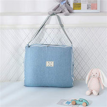 Load image into Gallery viewer, Abreeze Baby Bassinet for Bed Bedside Cribs -Grey Stars Baby Lounger - Breathable &amp; Hypoallergenic Co-Sleeping Baby Bed - 100% Cotton Portable Crib for Bedroom/Travel 0-24 Months
