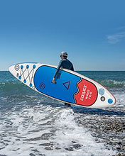 Load image into Gallery viewer, Cooyes Premium Inflatable Stand Up Paddle Board (6 inches Thick) with SUP Accessories &amp; Backpack, Dry Bag, Adjustable Kayak Seat, Large Fin, Leash, Paddle and Pump, Standing Boat for Youth &amp; Adult

