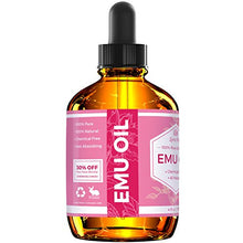 Load image into Gallery viewer, Emu Oil by Leven Rose, 100% Pure Natural Hair Strengthener Scar Minimizer Anti Aging Skin Moisturizer 4 oz
