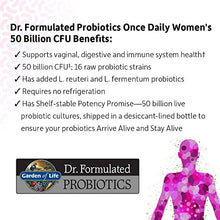 Load image into Gallery viewer, Garden of Life Dr. Formulated Probiotics For Women, Once Daily Women’S Probiotics, 50 Billion CFU Guaranteed, 16 Strains, Shelf Stable, Gluten Dairy &amp; Soy Free One A Day, Prebiotic Fiber, 30 Capsules
