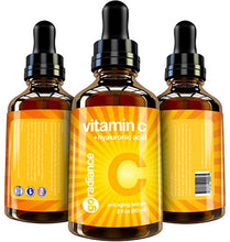 Load image into Gallery viewer, Vitamin C Serum for Face - HUGE 2 oz - Vegan, Cruelty-Free, Organic, Eco-Friendly - with Pure Hyaluronic Acid &amp; Vit E - Best Natural Formula for Wrinkles &amp; Sun Damage
