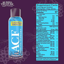 Load image into Gallery viewer, Buried Treasure ACF Advanced Immune Response with Vitamin C, Elderberry, Echinacea and Herbal Blend for Complete Rapid Immune Support Dietary Supplement | Package of 7 2 oz Bottles | 14 Servings
