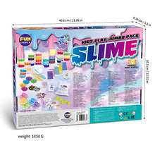 Load image into Gallery viewer, DIY Jumbo Slime Kit for Girls Boys Kids, Funkidz Ultimate Fluffy Cloud Clear Butter Glitter Glow in Dark Slime Making Kits Includes 33 Ready Slime Clay Unicorn Charms Supplies Stress Relief Toy
