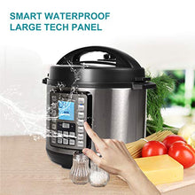 Load image into Gallery viewer, MOOSOO 9-in-1 Electric Pressure Cooker with LCD, 6QT Instant Programmable Pressure Pot, 15 One-Touch Programs with Deluxe Accessory Set
