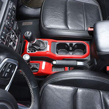 Load image into Gallery viewer, RT-TCZ Red Four-Wheel Drive + Gear Shift Panel Cover Trim for 2018-2020 Jeep Wrangler JL JLU
