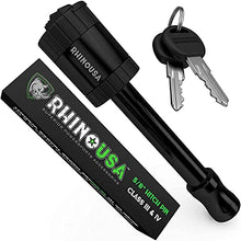 Load image into Gallery viewer, Rhino USA Trailer Hitch Lock - Patented 5/8" Locking Receiver Pin for Class III IV Hitches - Weatherproof Anti-Theft Lockable Pin with Dust, Mud &amp; Gunk Protection - Used to Tow Truck, Boat, Bike
