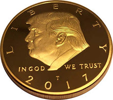Load image into Gallery viewer, Donald Trump Gold Coin, Gold Plated Collectable Coin and Case Included, 45th President, Certificate of Authenticity Official
