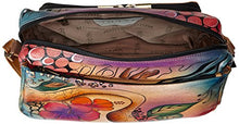 Load image into Gallery viewer, Anna by Anuschka Genuine Leather Satchel Organizer | Hand-Painted Original Artwork | Floral Abstract

