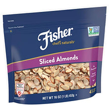 Load image into Gallery viewer, FISHER Chef's Naturals Sliced Almonds, 16 oz, Naturally Gluten Free, No Preservatives, Non-GMO
