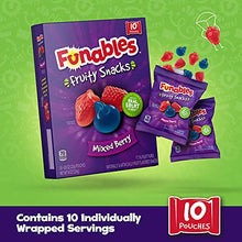 Load image into Gallery viewer, Funables Fruit Snacks, Mixed Berry, 8 Ounce, 10 Count
