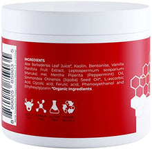 Load image into Gallery viewer, Honeyskin Peppermint Hydrating Face Mask - Moisturizing Face Mask Skincare with Manuka Honey - Hydrating Face Mask for Sensitive Skin and Anti Aging Face Mask - Facial Mask With Bentonite Clay (5.5oz)
