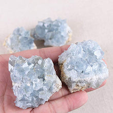 Load image into Gallery viewer, CXD-GEM A-Grade Celestite Natural Blue Celestite Cluster Specimen for Home Decor, 2-6 Ounce
