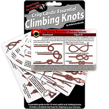 Load image into Gallery viewer, Crag Cards Essential Climbing Knots - Portable &amp; Rugged Guide to 19 Rock Climbing Knots
