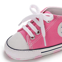 Load image into Gallery viewer, Tutoo Unisex Baby Boys Girls Star High Top Sneaker Soft Anti-Slip Sole Newborn Infant First Walkers Canvas Denim Shoes
