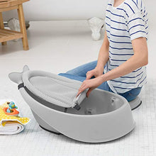 Load image into Gallery viewer, Skip Hop Baby Bath Tub, 3-Stage Smart Sling Tub, Moby, Grey
