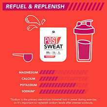 Load image into Gallery viewer, Post Sweat Advanced Hydration Post-Workout Supplement Powder | Muscle Recovery Sports Drink with Electrolytes + 9 Essential Amino Acids | Informed Choice Sport Certified &amp; Non-GMO (Fruit Punch)
