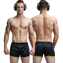 Load image into Gallery viewer, AIMPACT Mens Bodybuilding Shorts 3 inch Workout Gym Booty Shorts Sexy for Men Sleepwear(BlackGrey L)
